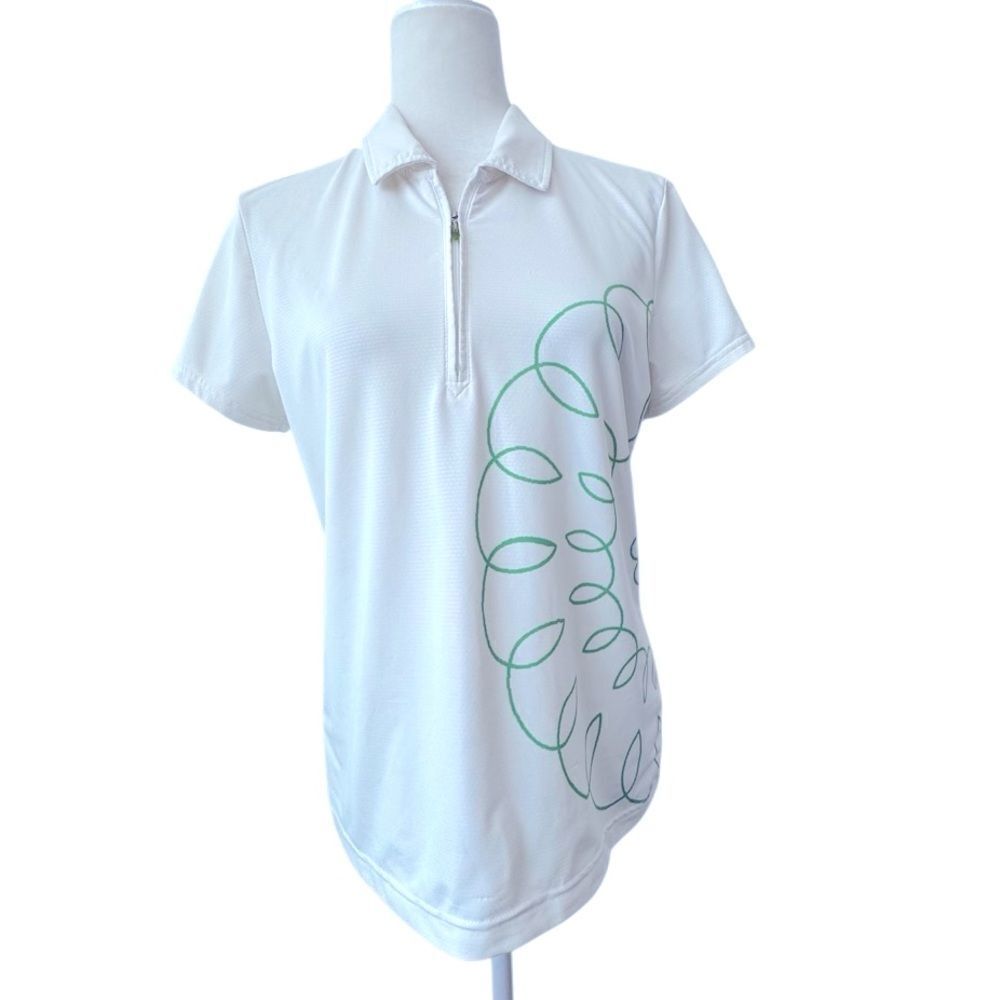 Izod XFG Athletic White Top Cool-FX Short Sleeve SZ M